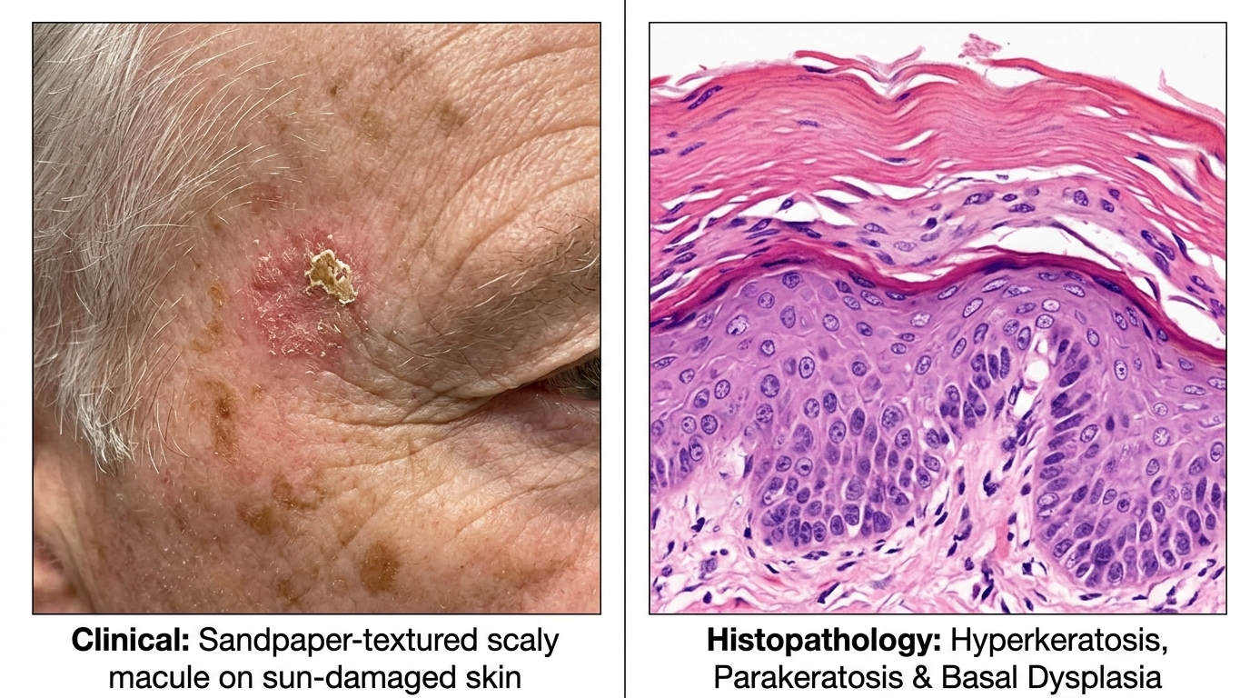 Actinic Keratosis Parakeratosis Histology
