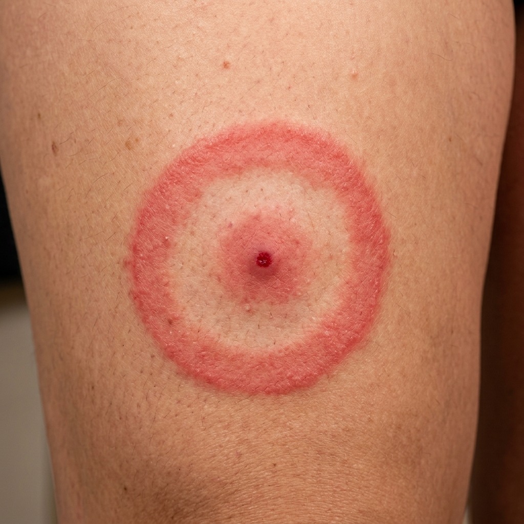 Erythema migrans rash