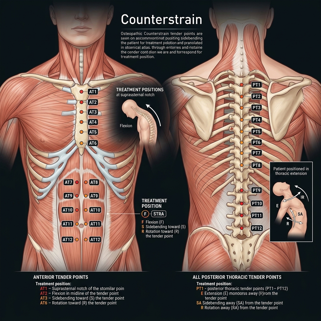 Counterstrain Thoracic Tenderpoints