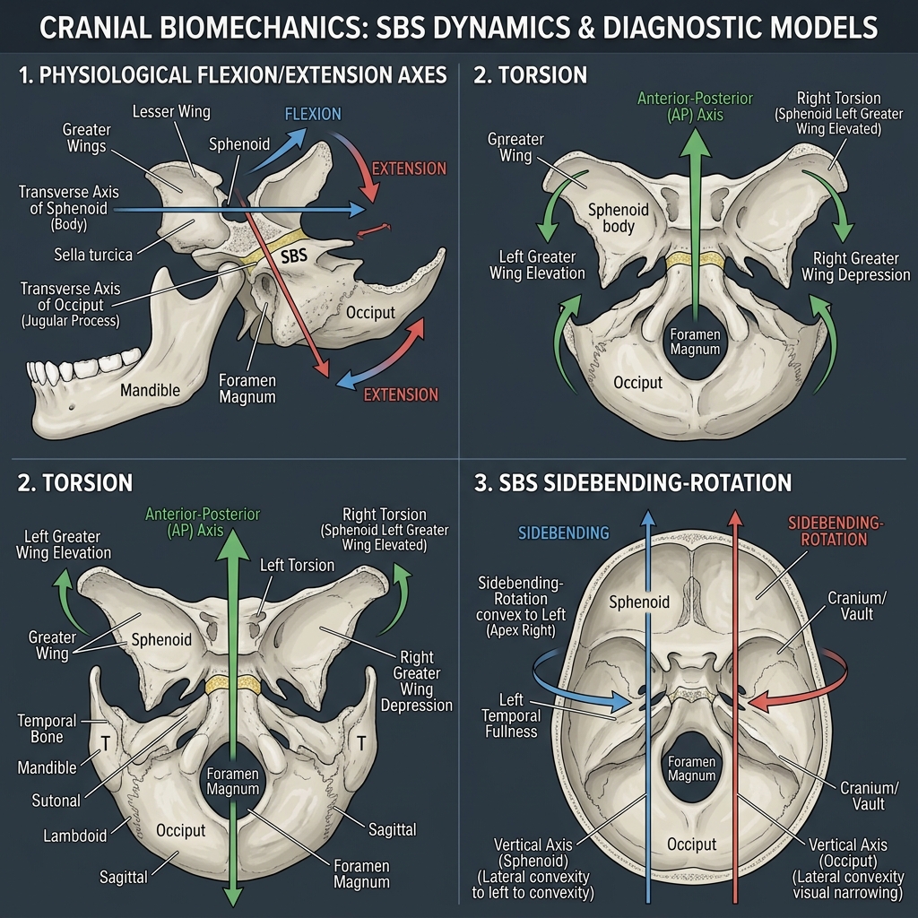 Cranial Strain Patterns and SBS Axes