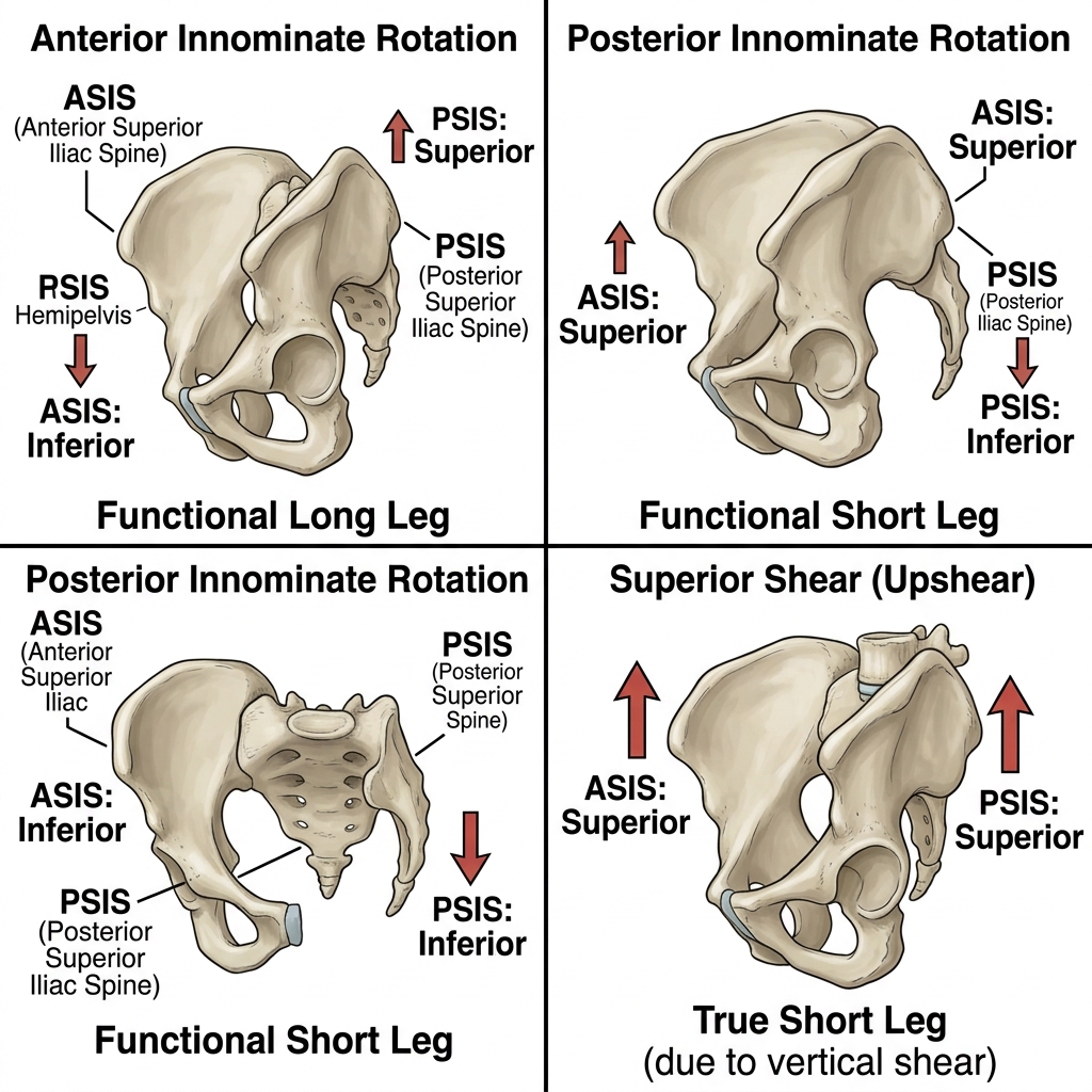 Innominate Rotations and Pelvic Shears