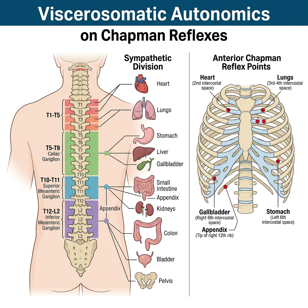 Viscerosomatic Reflex Pathways and Chapman Points