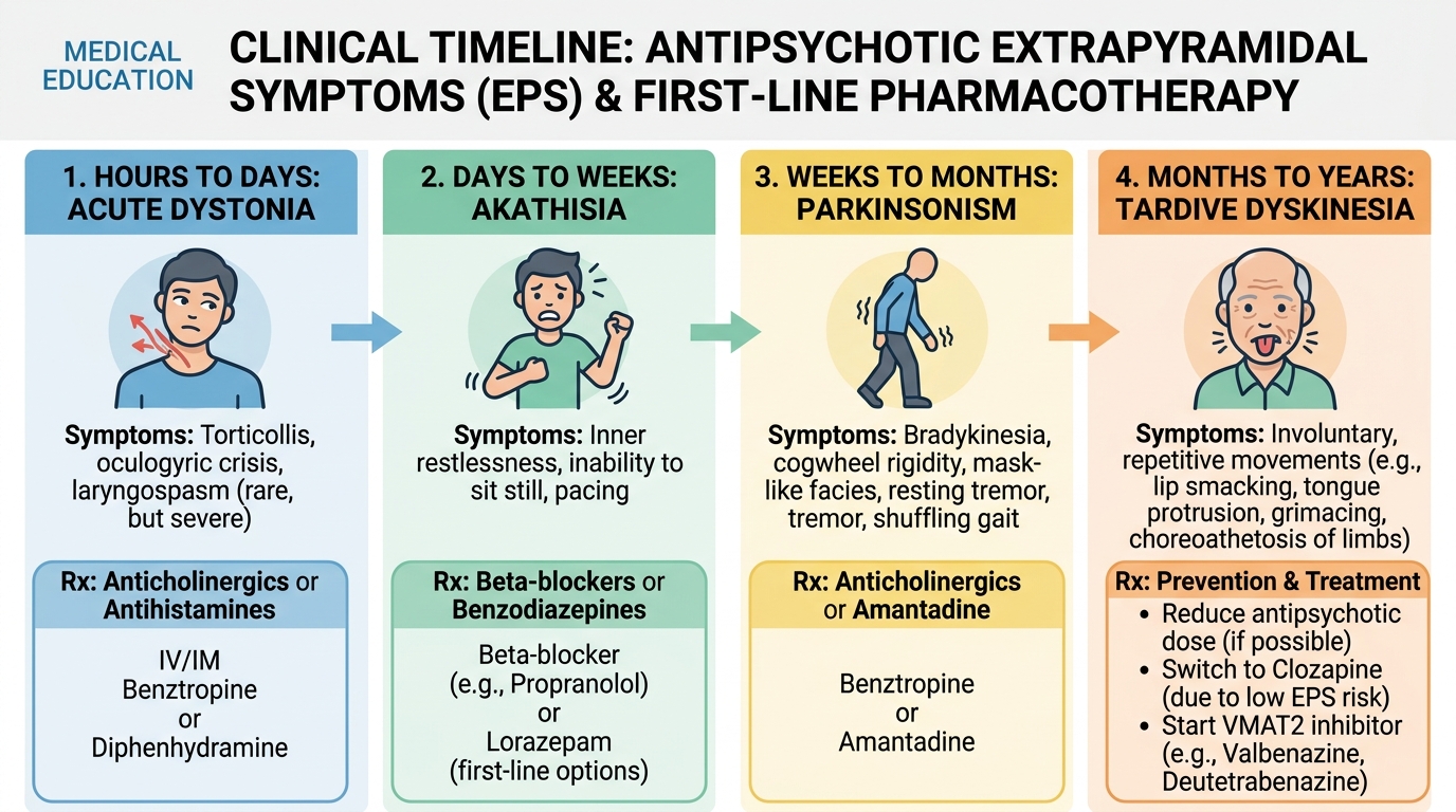 Antipsychotic Extrapyramidal Symptoms EPS Timeline